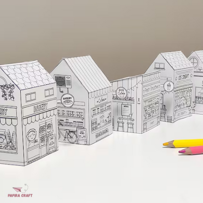 Printable Paper Houses – papira craft