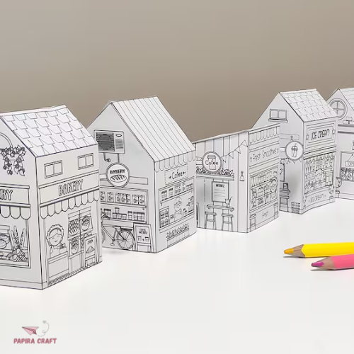 Printable Paper Houses – papira craft
