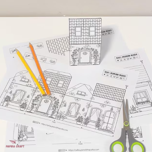 Printable Paper Houses – papira craft
